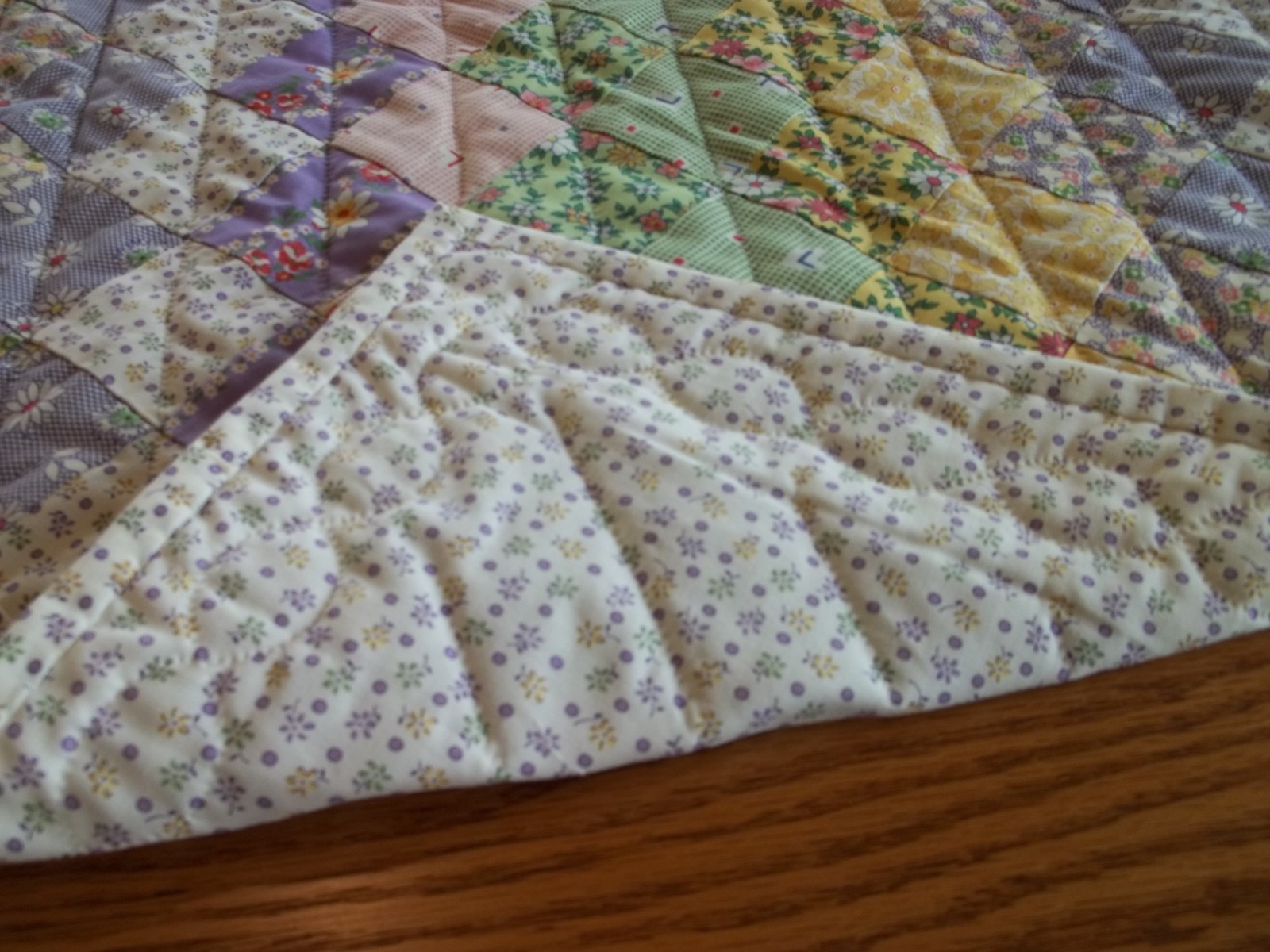 Handcrafted and Hand Quilted Table Topper/Tablecloth, 27