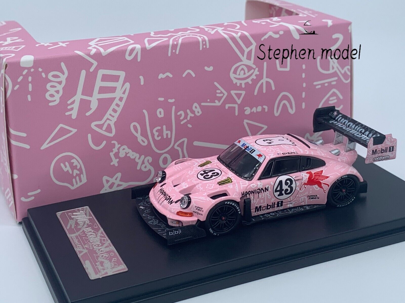 TPC 1/64 Pink 911 SVRSR Hoonigan Ken Block 43 #Diecast Model TPC 1/64 Pink 911 SVRSR Hoonigan Ken Block 43 #Diecast Model