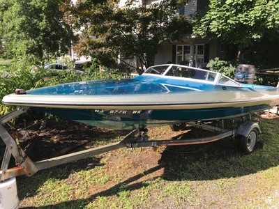 Checkmate Predictor 1980 16', 85 HP Mercury, includes trailer.