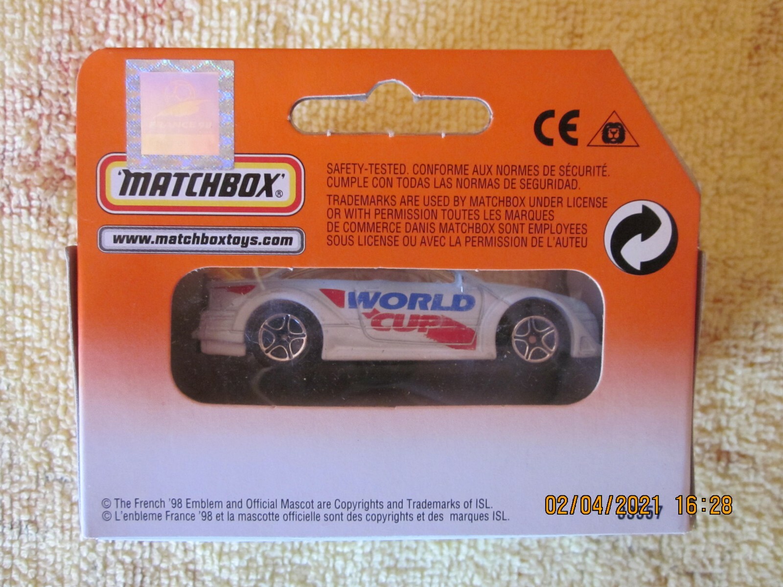 1997 Matchbox Superfast 65 Opel Calibra weiß DTM Rally Auto Neu IN OVP BOX