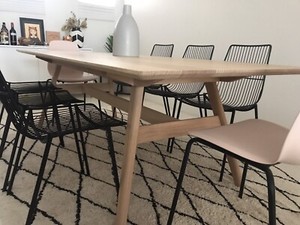 dining table seater oak solid