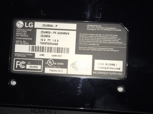 LG 25UM56-P LED LCD Monitor