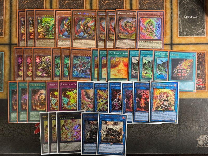 Yugioh x38 Card Fire King Deck Core Ponix Garunix Island Promethean + MORE!  | eBay