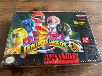 Mighty Morphin Power Rangers (Super Nintendo Entertainment System, 1994) Sealed