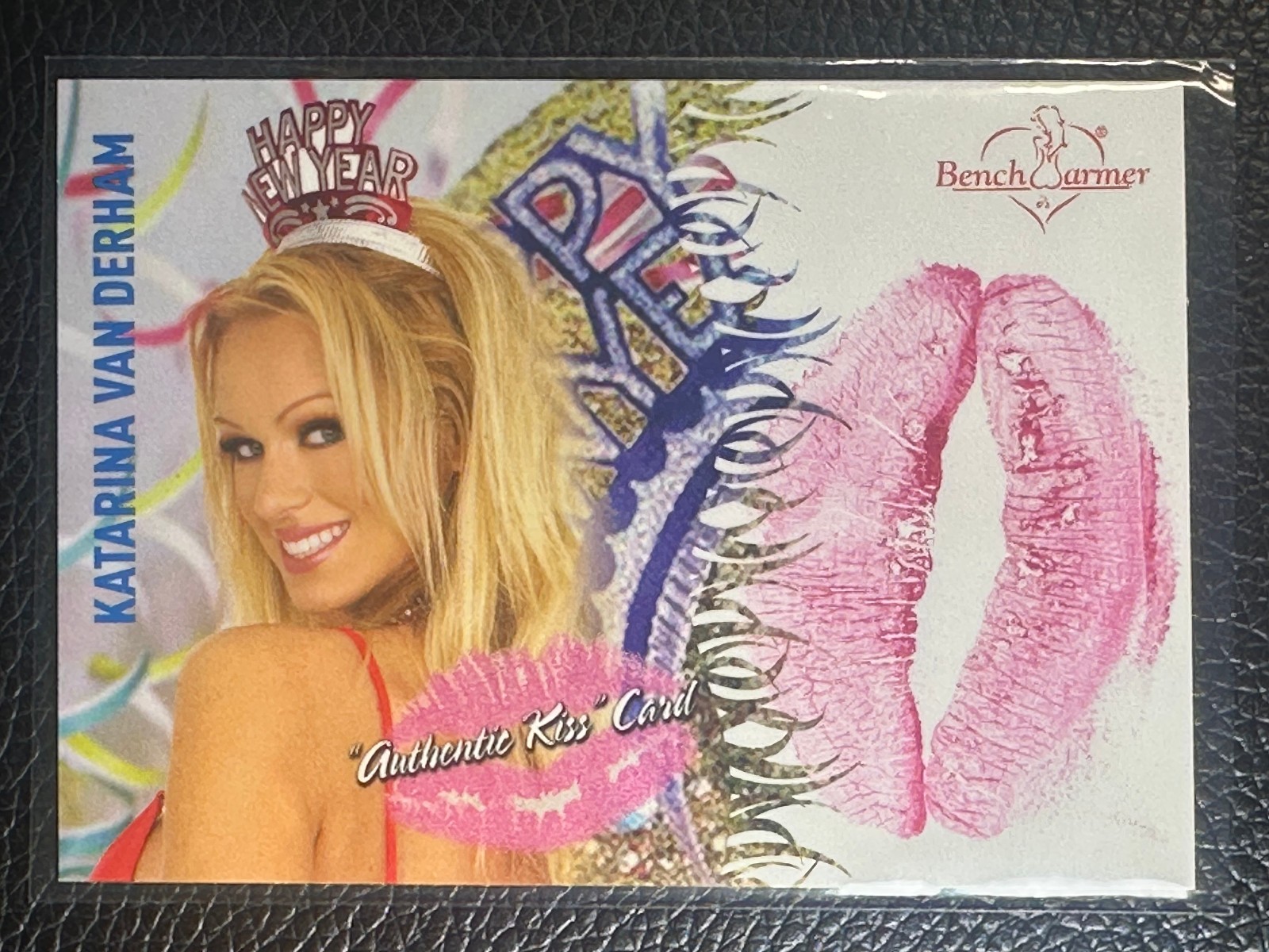 2004 Bench Warmer Kissed Happy New Year Katarina Van Derham Kiss Print