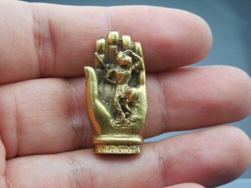 LORD OF MONKEY MINI THAI AMULET TALISMAN LUCKY RICH GOOD BUSINESS Hand Statue