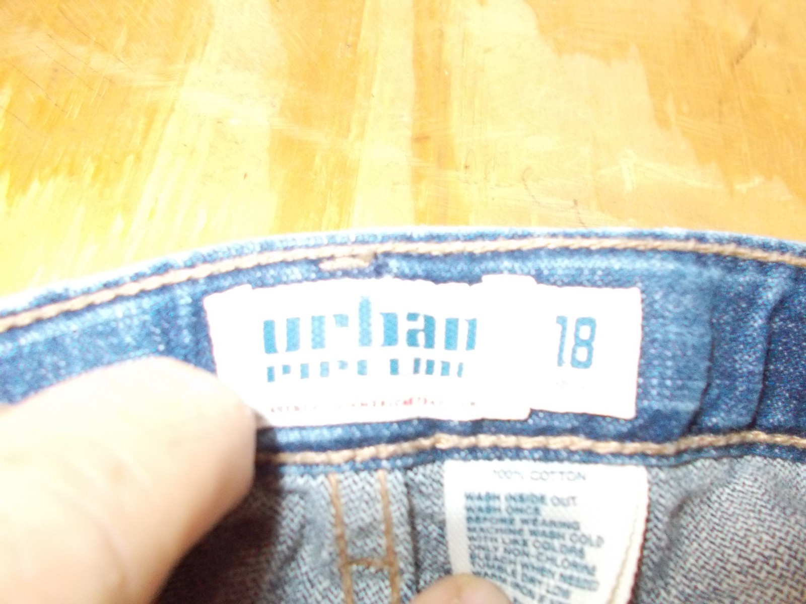 URBAN PIPELINE ADJUSTABLE WAIST BOY'S DENIM JEANS SIZE 18 REGULAR  (29X28)