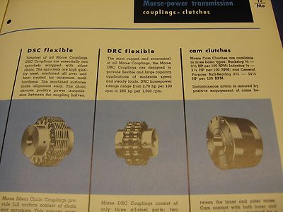 MORSE Borg-Warner Rockford Clutches Catalog Asbestos Clutch History
