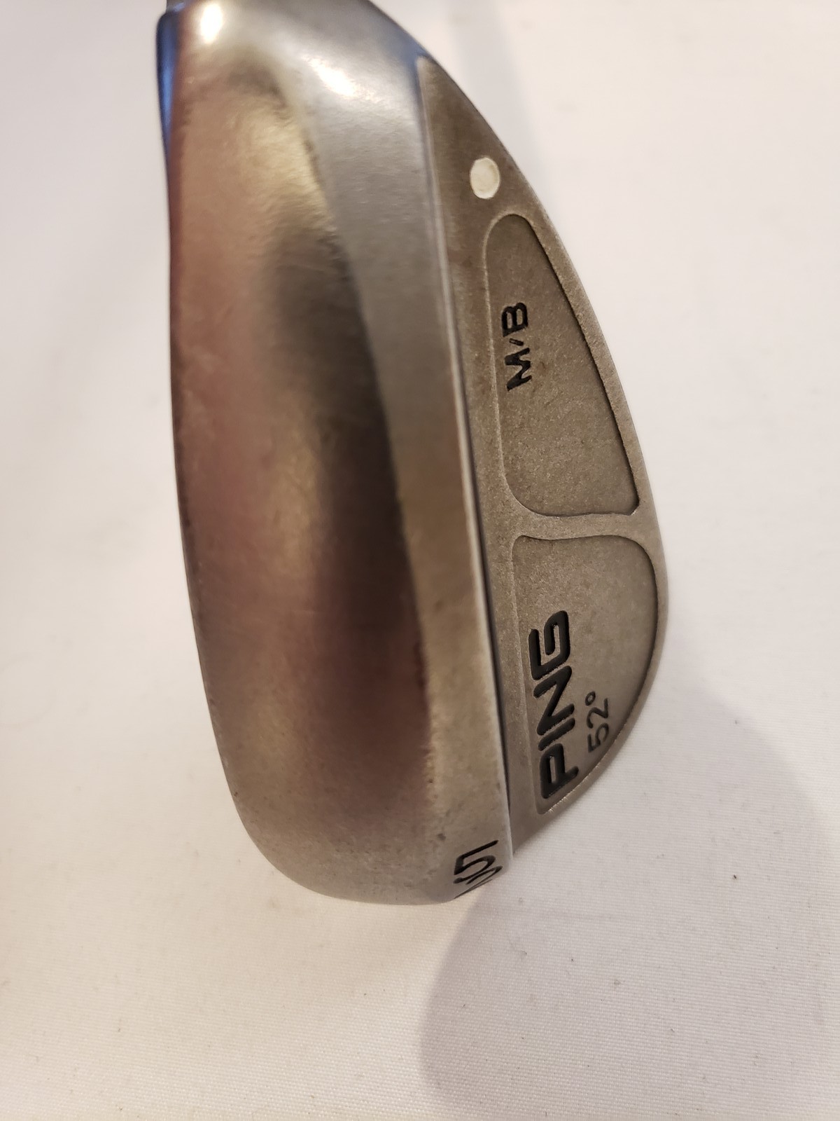 Used Ping M/B MB Gap Wedge - 52* - White Dot - Stock CS Lite Stiff - RH