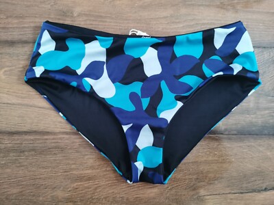 Sloggi Shore Flower Horn Swim Brief Blue Women's UK Size M BRAND NEW