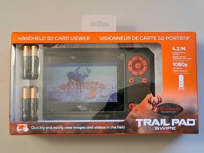 Wildgame Innovations Trail Pad Swipe Hand Held SD Card Viewer 4.3inch 1080p NEW