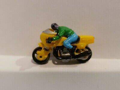 Micro Machine Ducati 1000 Motorcycle in Yellow With Rider