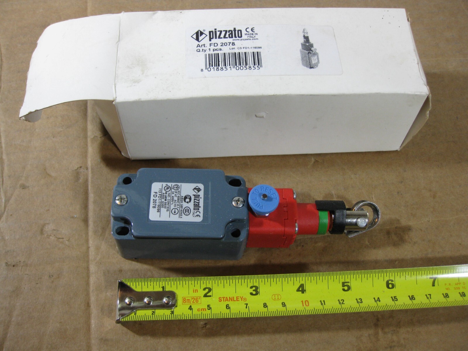 Pizzato FD 2078 Rope Safety Switch 3A 400V IP 67 AC15 FD2078