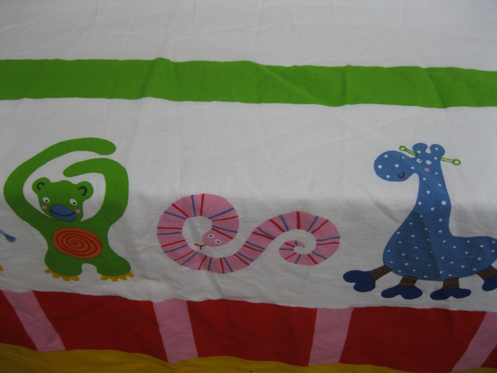 IKEA Panel Curtain with Tie Top white / Animals Bright colors 46