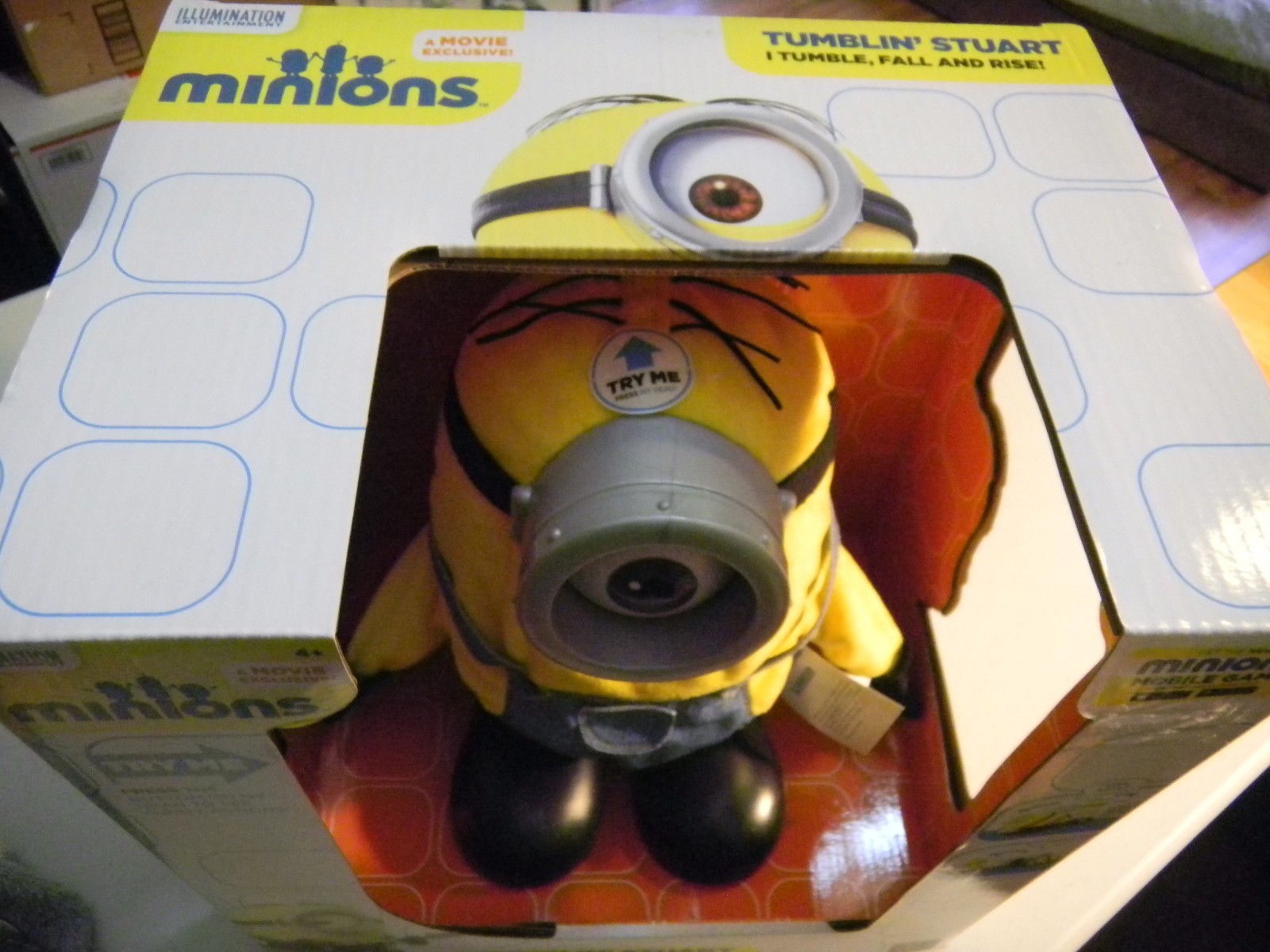 Tumblin' Stuart Minions Doll Tumble Fall Rise Talk NEW NIB