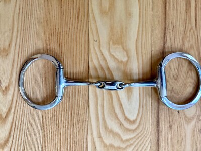 NEW JP Curve Korsteel Stainless Steel Oval Link Eggbutt Snaffle Bit - 5 1/2''