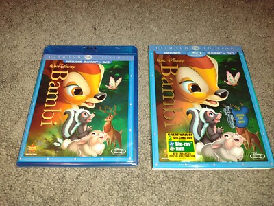 BAMBI DIAMOND EDITION BLU-RAY DVD SLIPCOVER DISNEY NEW SEALED