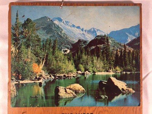 Vintage Mid Century Wood Old West Poem Plaque Prayer Wall Art