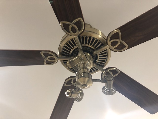 Two Aloha Breeze Brass 52 inches Ceiling Fans plus 3 Lights 85 each