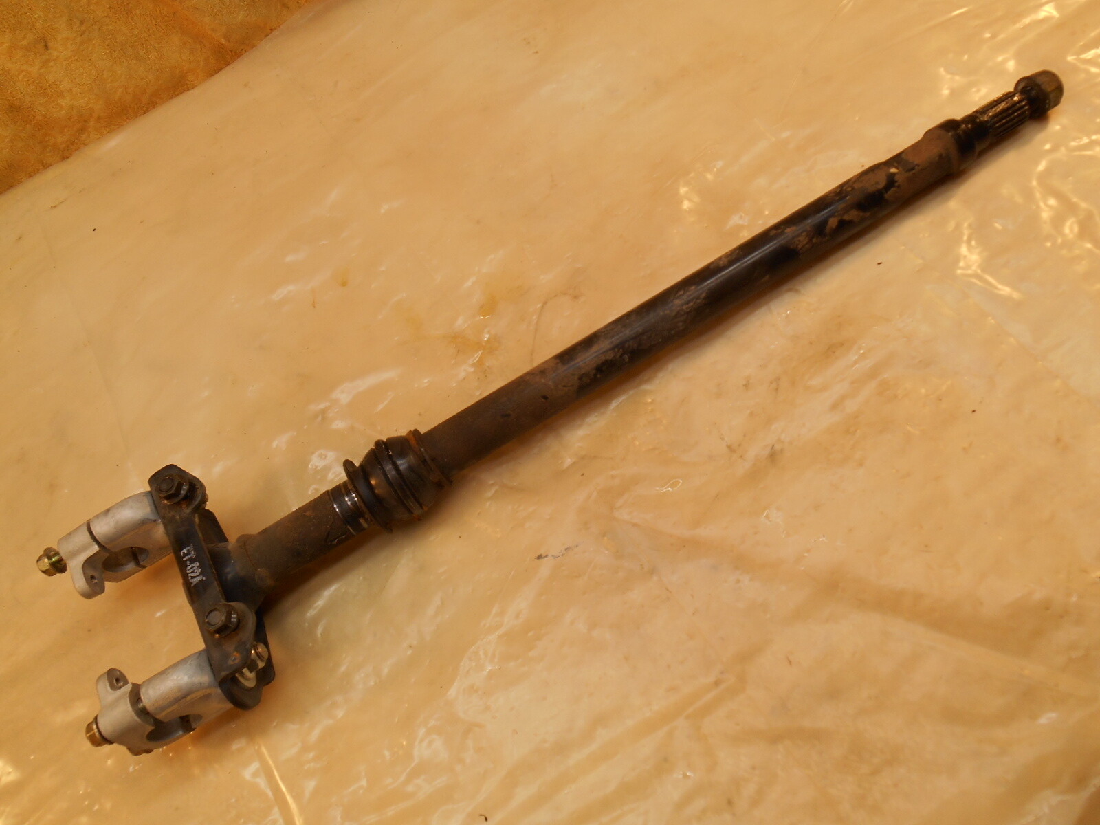 T1163 2003 03 HONDA RUBICON TRX500 STEERING STEM + BRACKETS