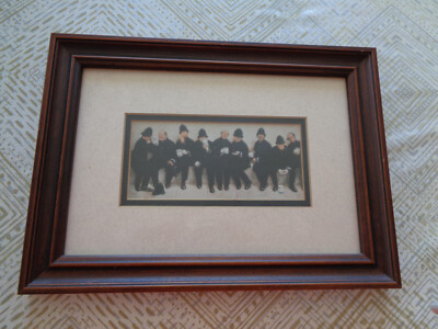 Framed Black & White Print -  Nine Pints Of The Law  by Lawson Wood. 12'' x 8.75''