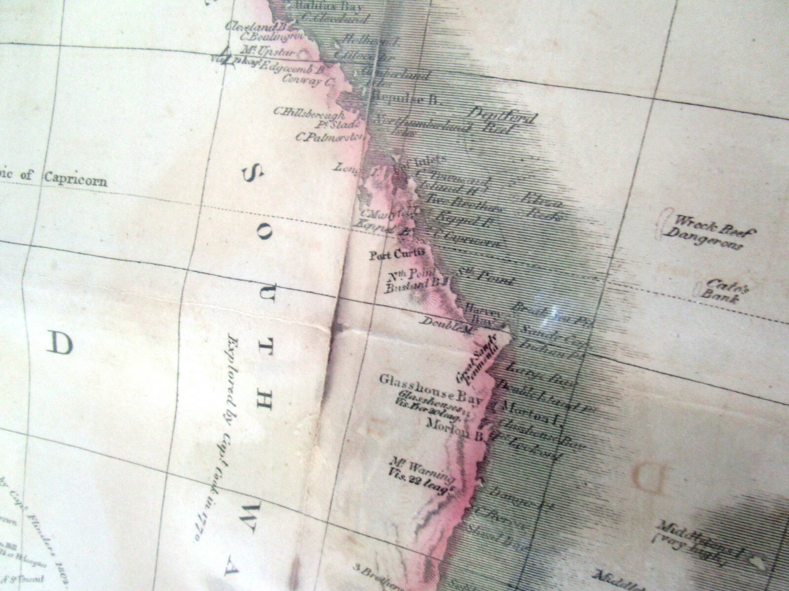 1814 Map of New Holland From Thomson's New General Atlas 1817