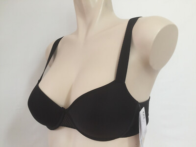 2er DAMENWÄSCHE BREITE TRÄGER OHNE BÜGEL FUNKTIONS BH  MÄDCHEN  SCHWARZ 110 A 52