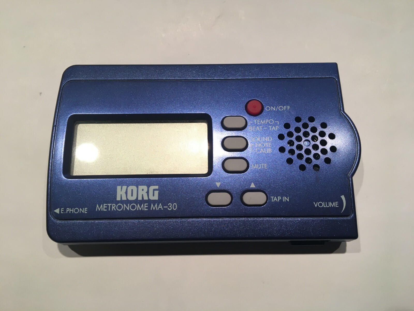 Korg MA-30 Compact Digital Pocket Metronome Music Tuner, Blue (FE1027214)
