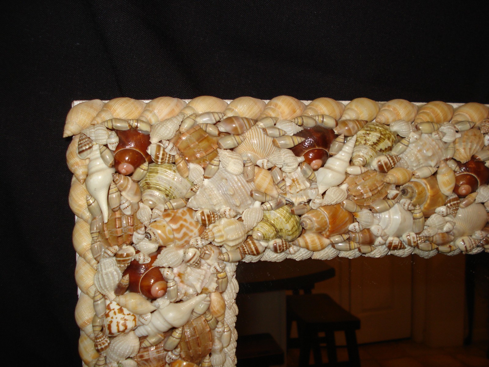 Wall Mirror Natural Shells Seashells Frame 18x24...