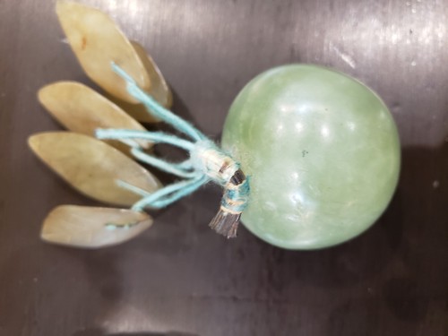 Vintage ITALY Alabaster Marble Stone Grapes Cluster Marble Fruit