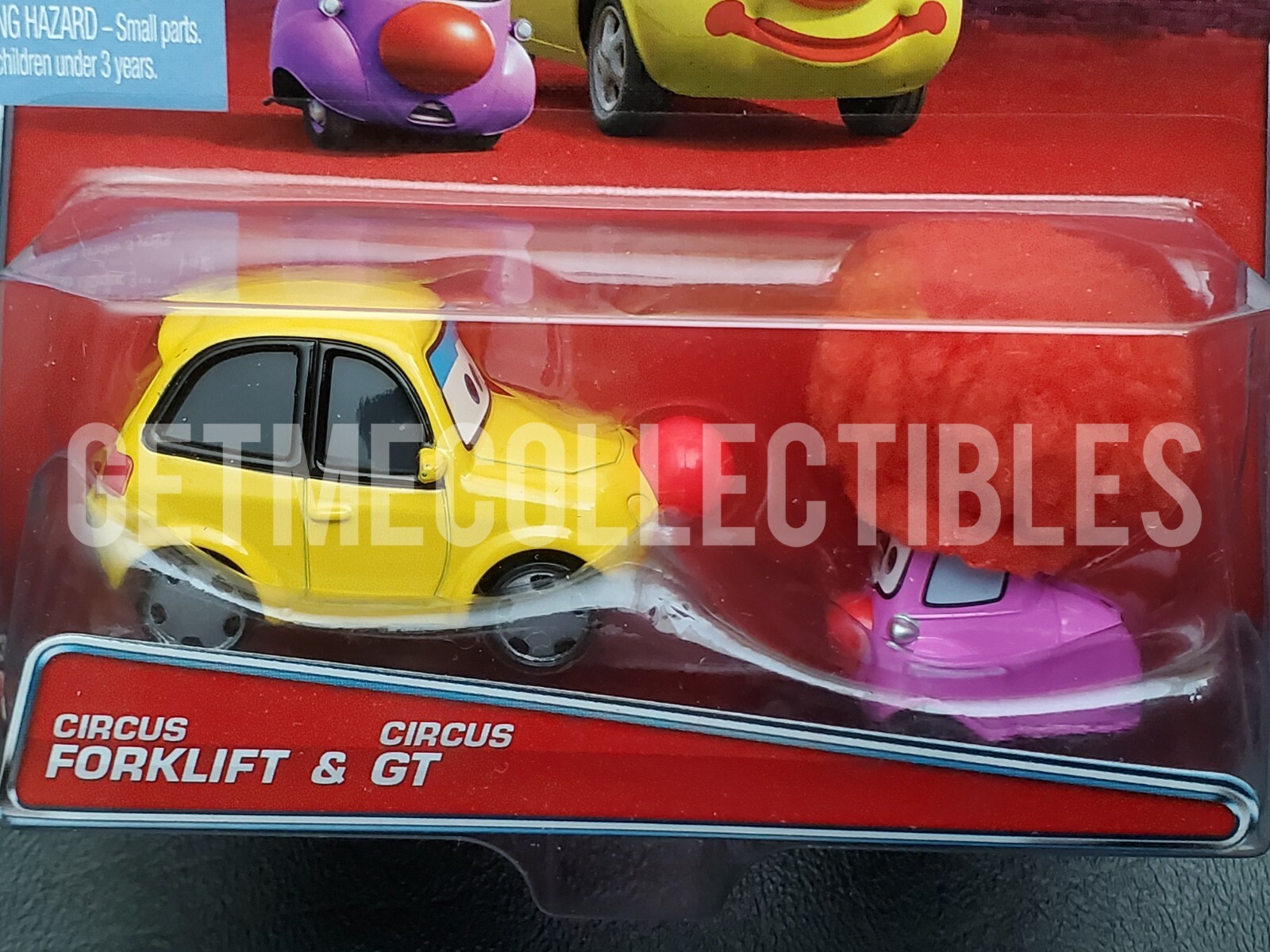 DISNEY PIXAR CARS SUPER CHASE CIRCUS FORKLIFT & CIRCUS GT