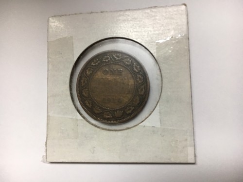 1914 Canada Large Cent Coin Geogius V Bronze 1 Cent Circulated FS