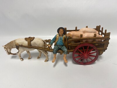 Landi Wagon 3 Pigs Horse Moranduzzo Pig Series Just Plain Folk  G Scale