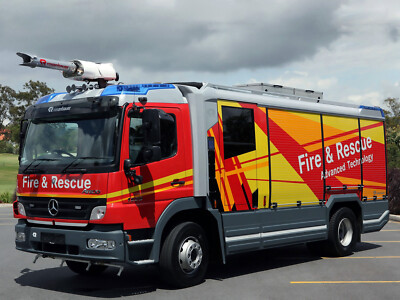 Cars 2005 rosenbauer mercedes benz atego 1629 feuerwehr Desk Mat Stitched