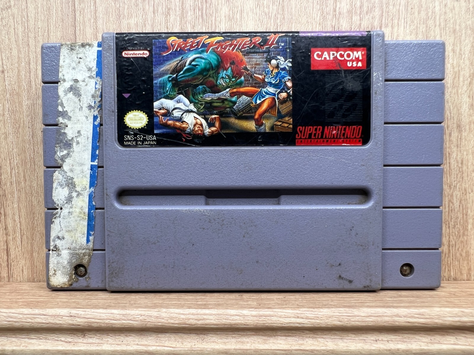 Street Fighter II Super Nintendo NES Game Cartridge 1992
