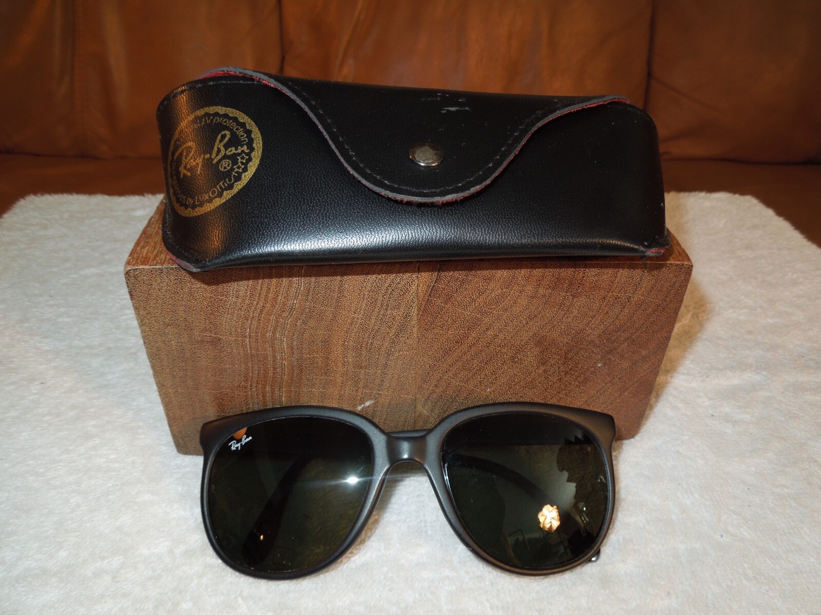 Ray Ban / Bausch & Lomb Cats Sunglasses Black Nylon Frames w