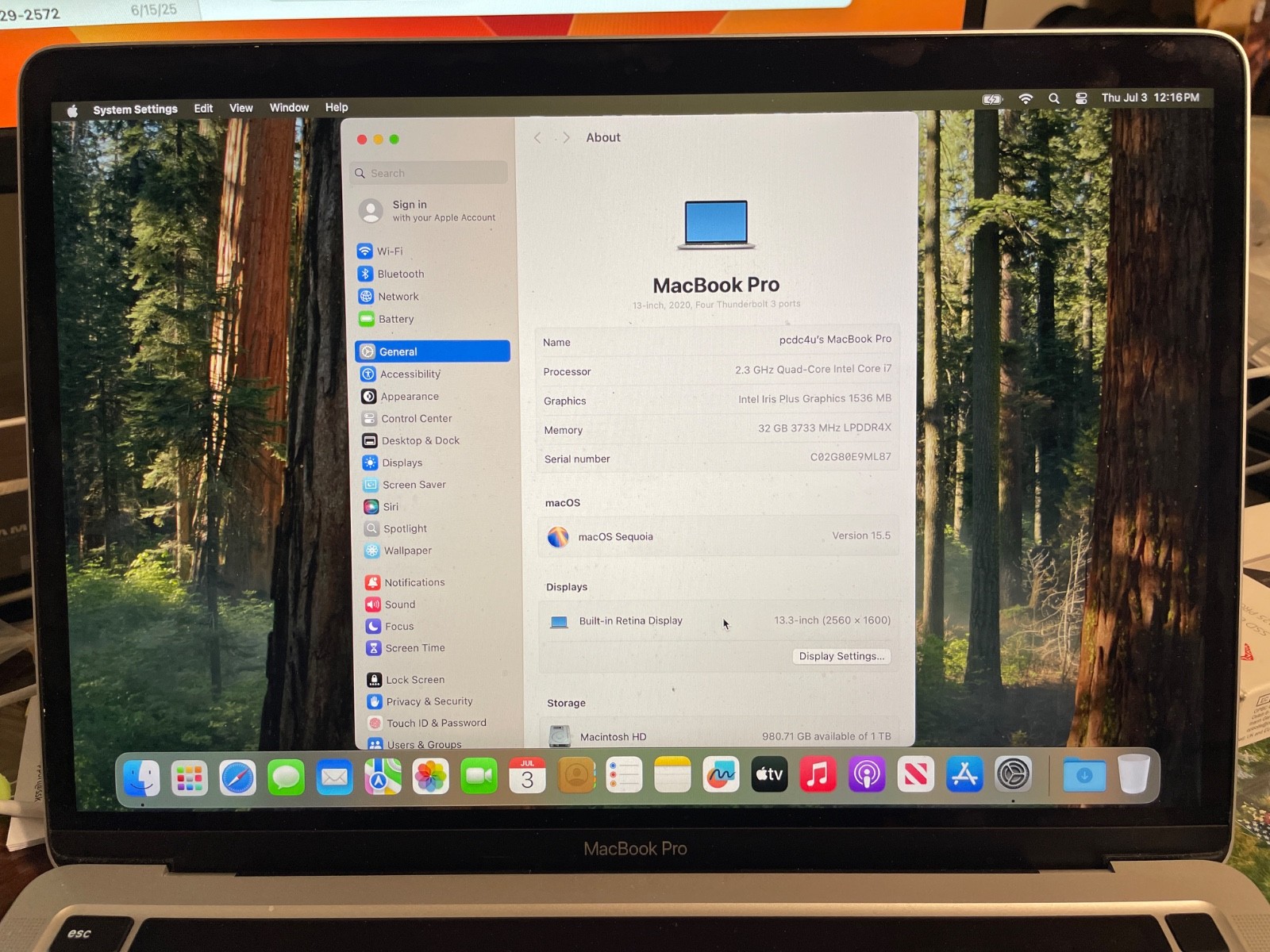 良品 Mac Book Pro2020 A2251 i7 32GB 1TB Amazon.com: Apple 2020 MacBook Pro with 2.3GHz Intel Core i7