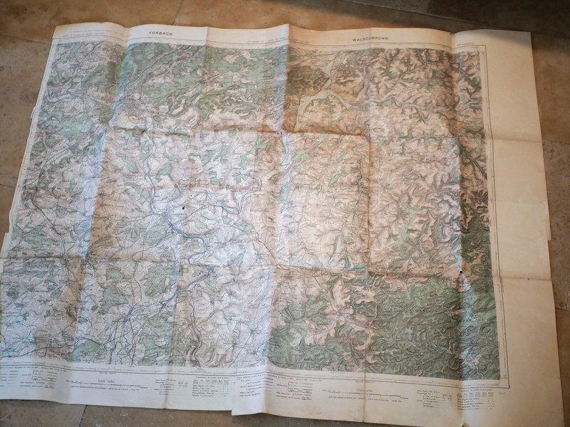 Carte ArmÃ©E FranÃ§Aise RecomposÃ©E Walschbronn Forbach Wwii - Ref Sdc24crt003