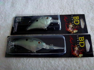 (2)-Castaic Boyd Duckett Series BD16 & BD2.5 Both In Green Gizzard Shad Color