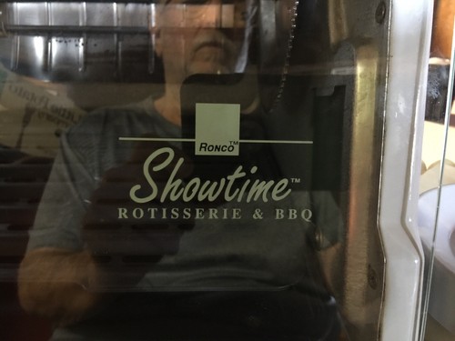 Ronco Showtime Rotisserie Full Size BBQ Oven Roaster 4000 White with Accessories