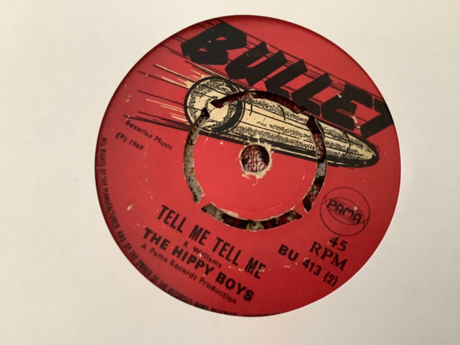 英7” The Hippy Boys Whats Your Excuse / Tell Me Tell Me BU413 Bullet /00050 英7” The Hippy Boys Whats Your Excuse / Tell Me Tell Me