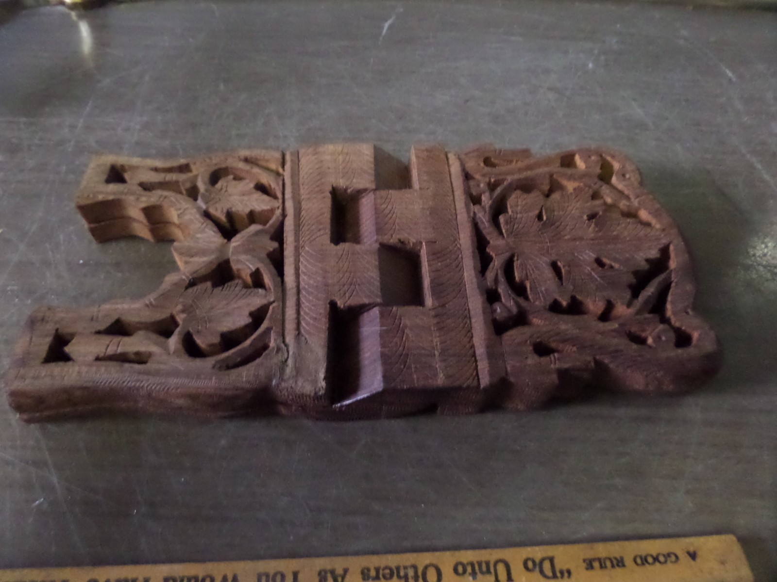 Book Holder / Folding Stand ~ Wooden Carved