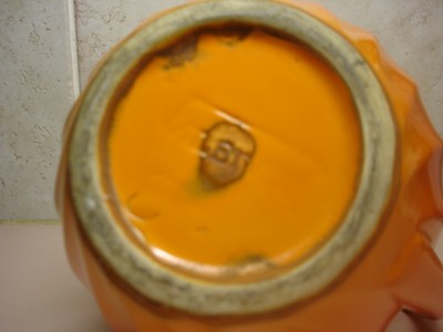 Shawnee Pottery Valencia Orange Batter Jug Very nice Condition No Lid