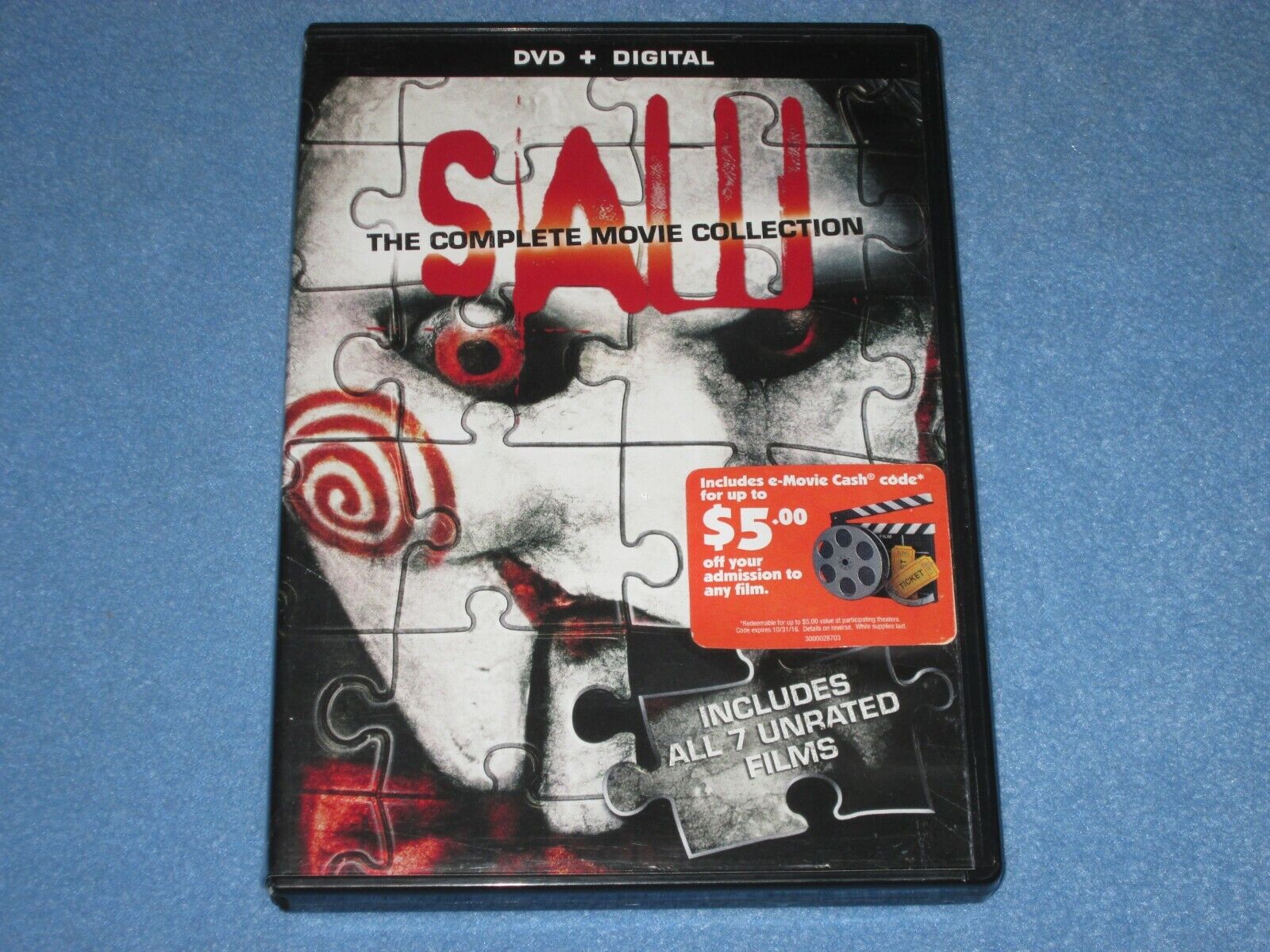 SAW: THE COMPLETE COLLECTION (DVD, 2014, 4-Disc Set) ~I~II