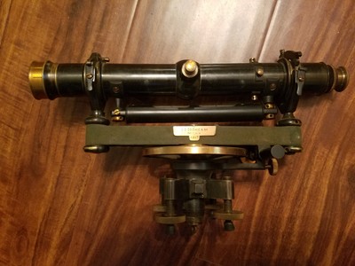 1910 Dietzgen COMPANY CHICAGO NY SIGHT LEVEL TRANSIT SURVEY