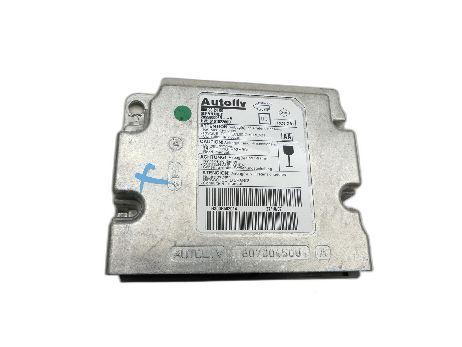 Renault Laguna III 3 08-11 Airbag Steuergerät Airbagsteuergerät  - Bild 1