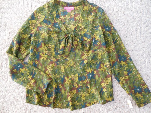 LENO PIN TUCK BLOUSE Long Sleeve Blouse 0 Cotton GRY L2102