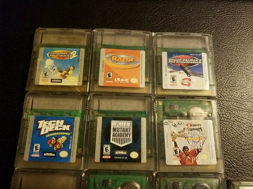 Lot Of 13 Gameboy Color GBC Games Harry Potter, Spiderman, X-Men, Spy Vs. Spy