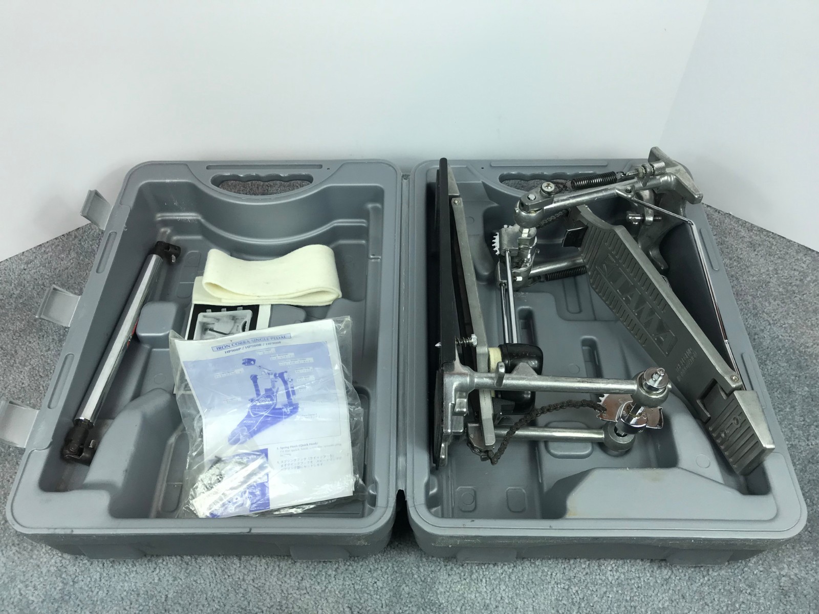 Vintage 90s Tama Iron Cobra Double Bass Drum Pedal with Case