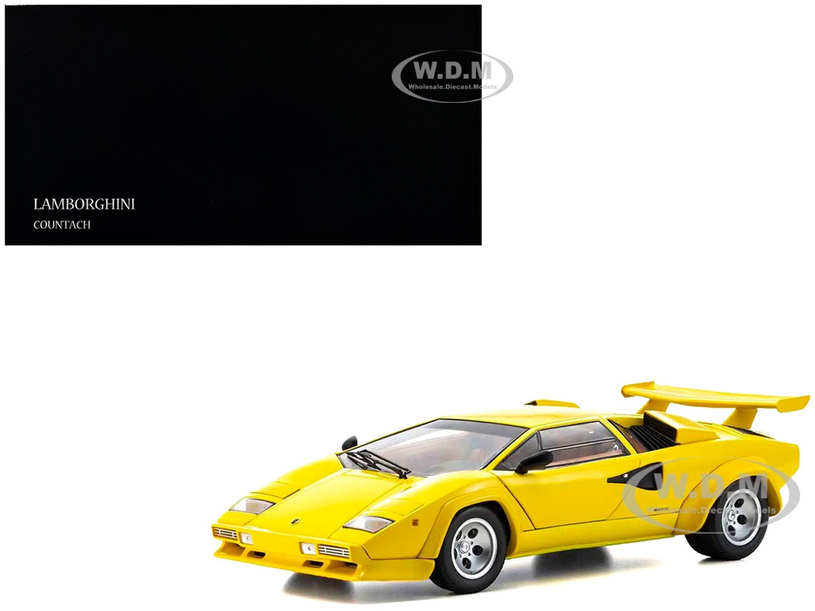 LAMBORGHINI COUNTACH LP 5000 QUATTROVALVOLE YELLOW 1/18
